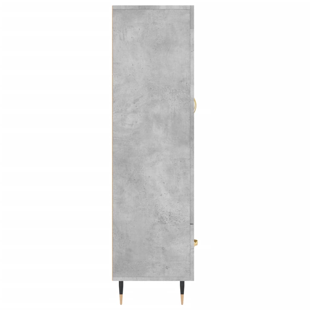 Skap Betonggrå 69,5x31x115 cm
