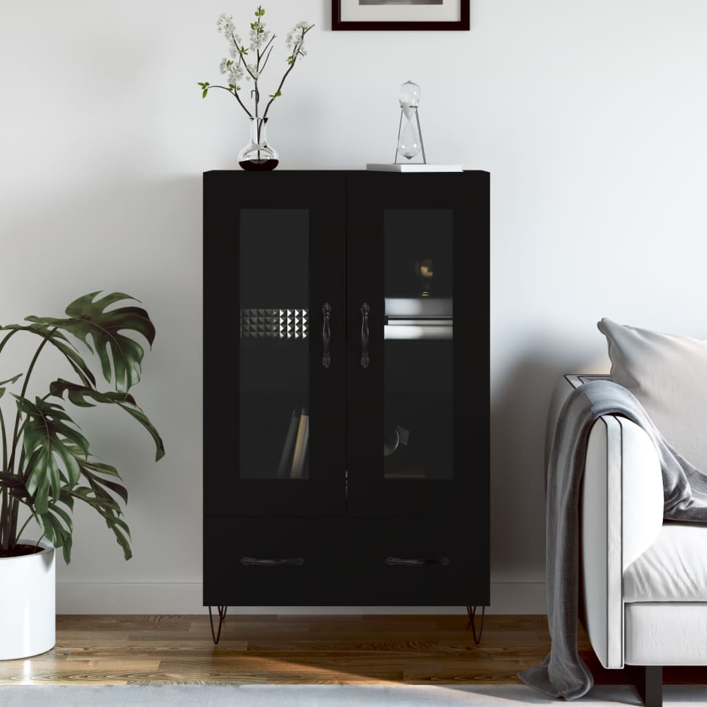Skap Svart 69,5x31x115 cm