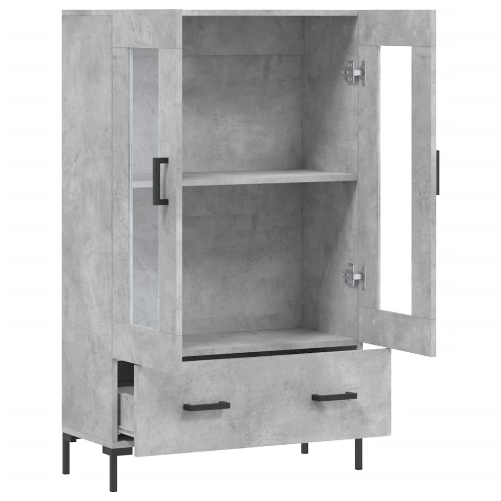 Skap Betonggrå 69,5x31x115 cm
