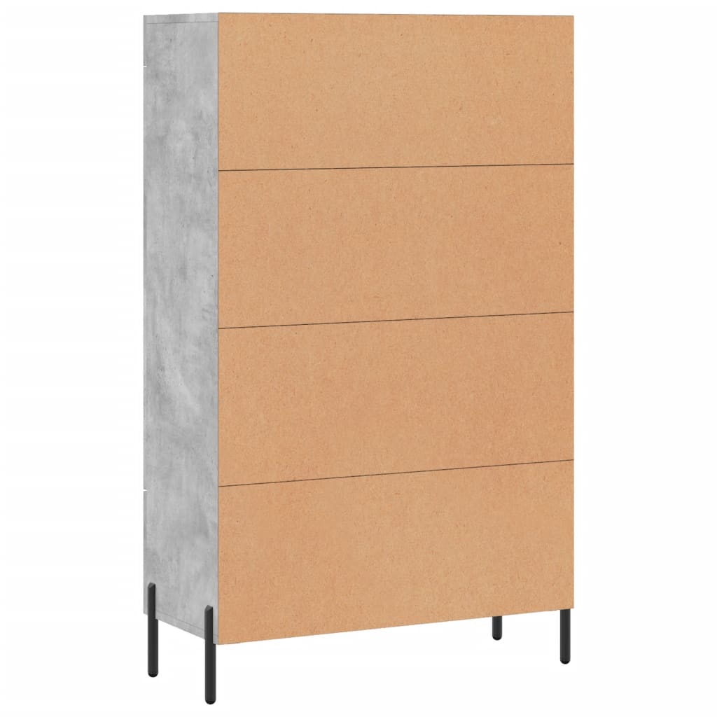 Skap Betonggrå 69,5x31x115 cm