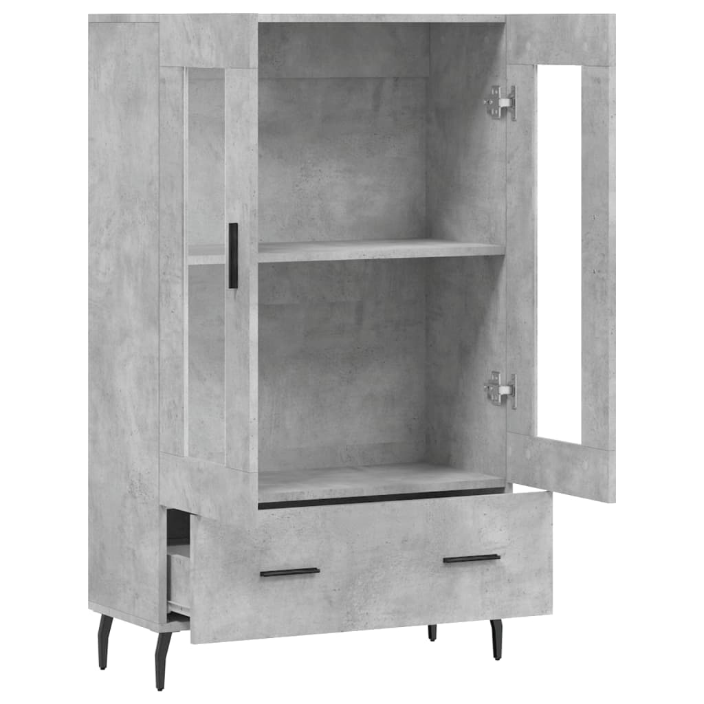 Skap Betonggrå 69,5x31x115 cm