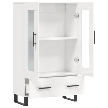 Skap Høyglans Hvit 69,5x31x115 cm