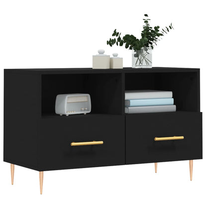 TV-Møbel Svart TV-benk 80x36x50 cm