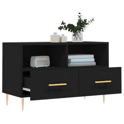 TV-Møbel Svart TV-benk 80x36x50 cm