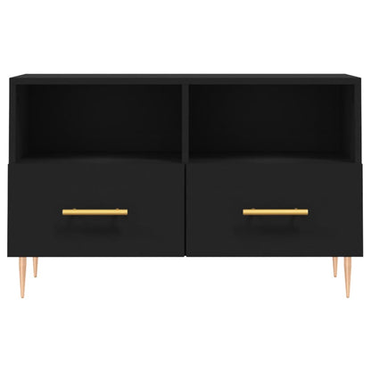 TV-Møbel Svart TV-benk 80x36x50 cm