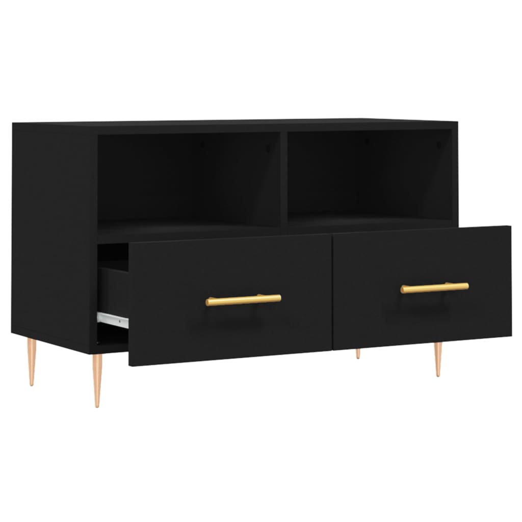 TV-Møbel Svart TV-benk 80x36x50 cm