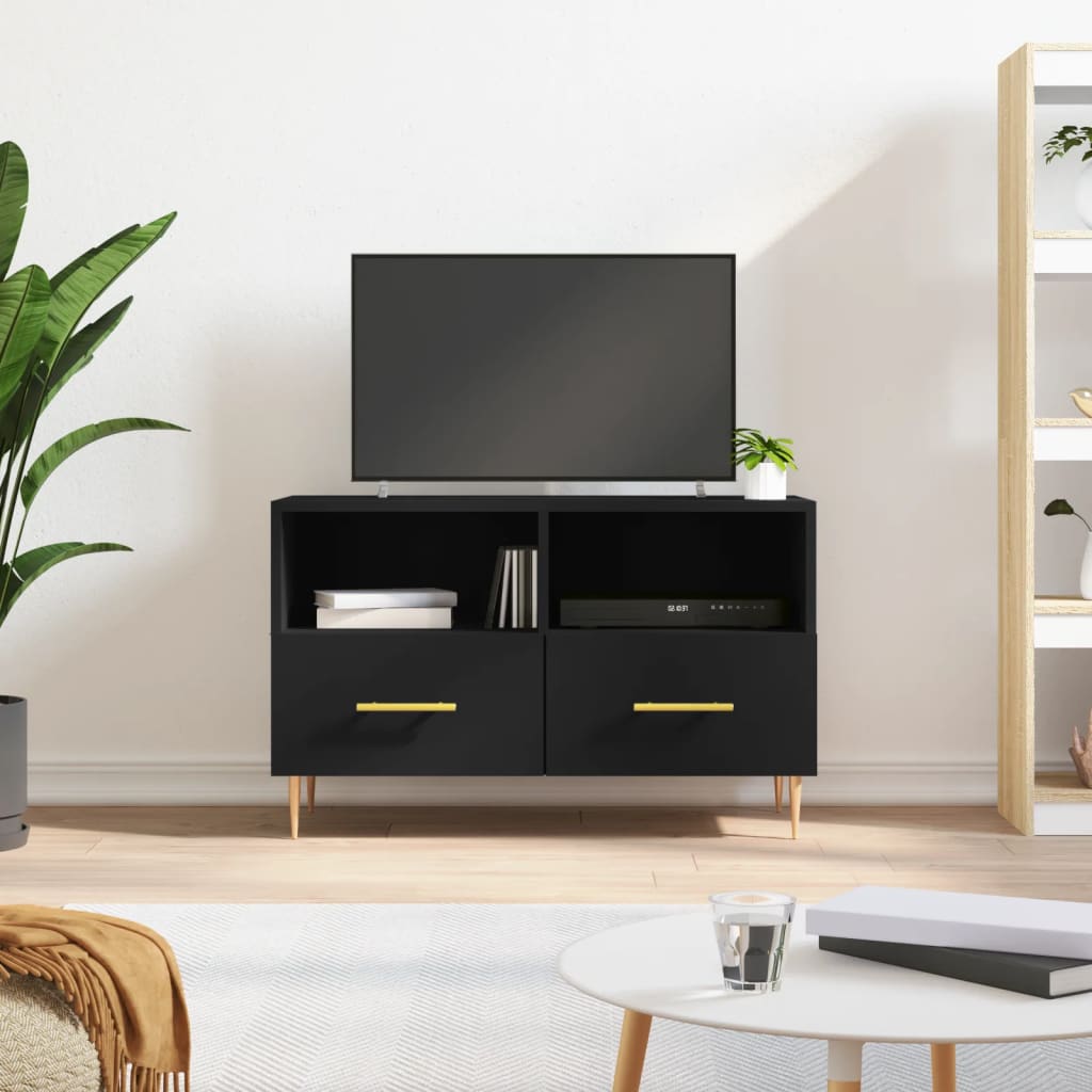 TV-Møbel Svart TV-benk 80x36x50 cm