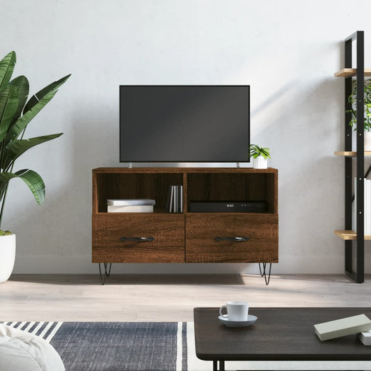 TV-Møbel Brun Eik TV-benk 80x36x50 cm