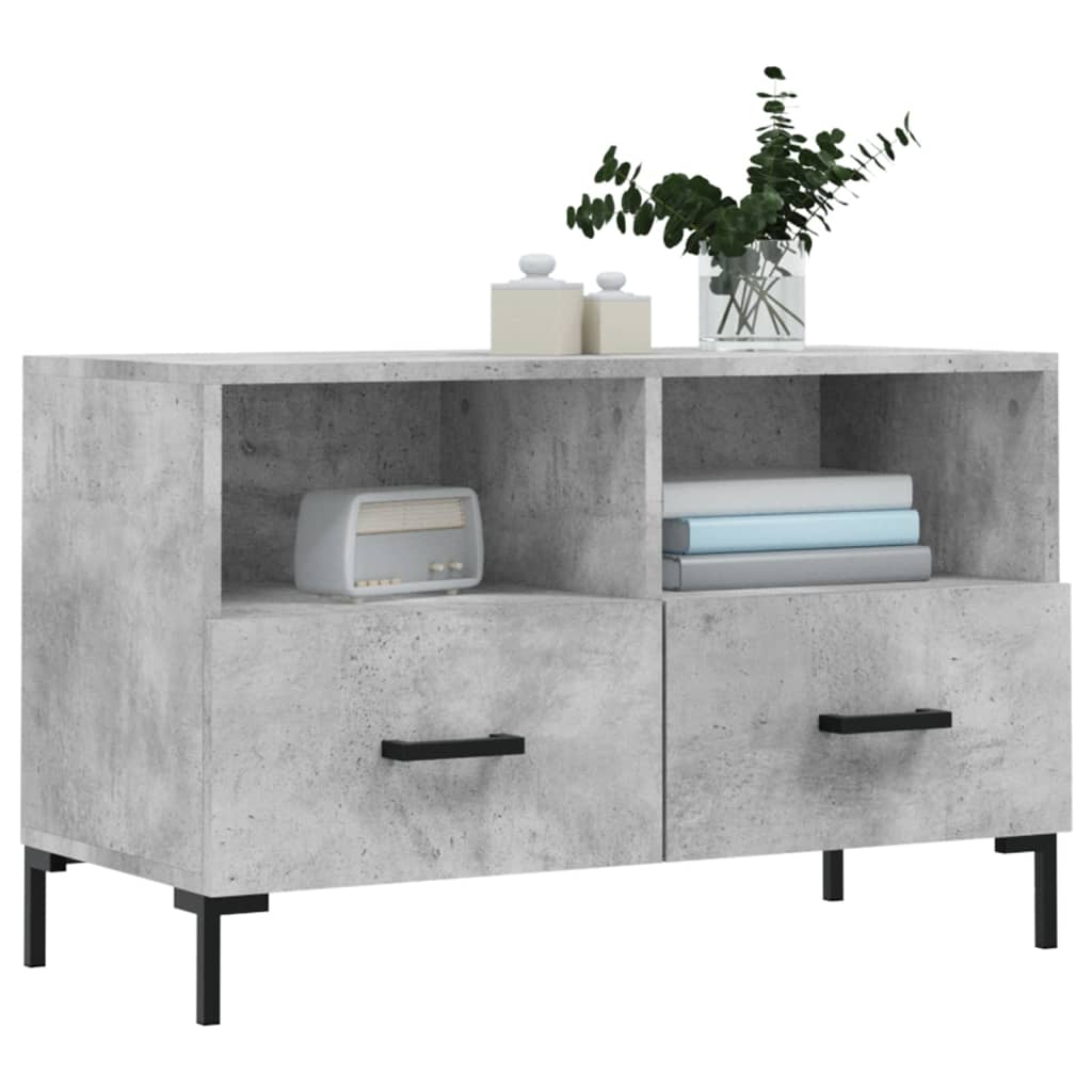 TV-Møbel Betonggrå Tv-benk 80x36x50 cm