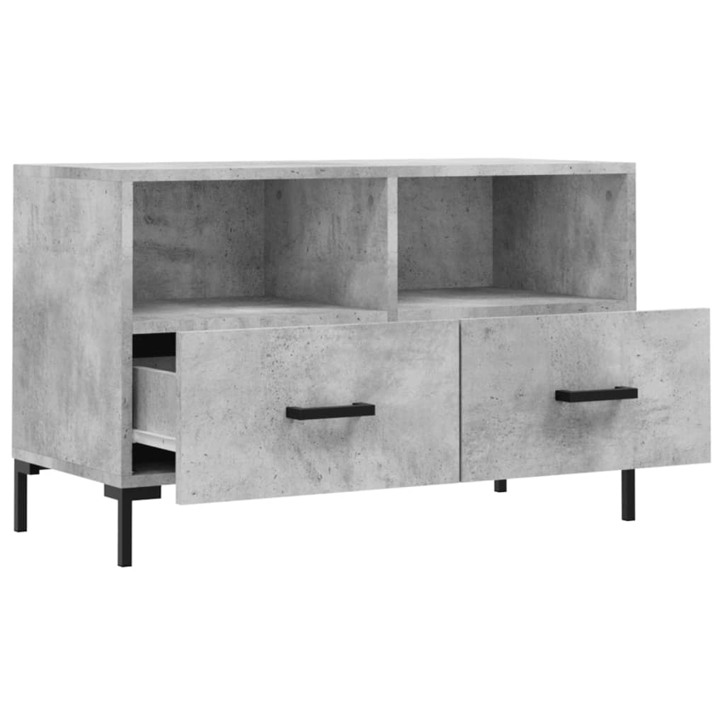 TV-Møbel Betonggrå Tv-benk 80x36x50 cm