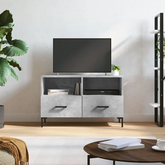 TV-Møbel Betonggrå Tv-benk 80x36x50 cm
