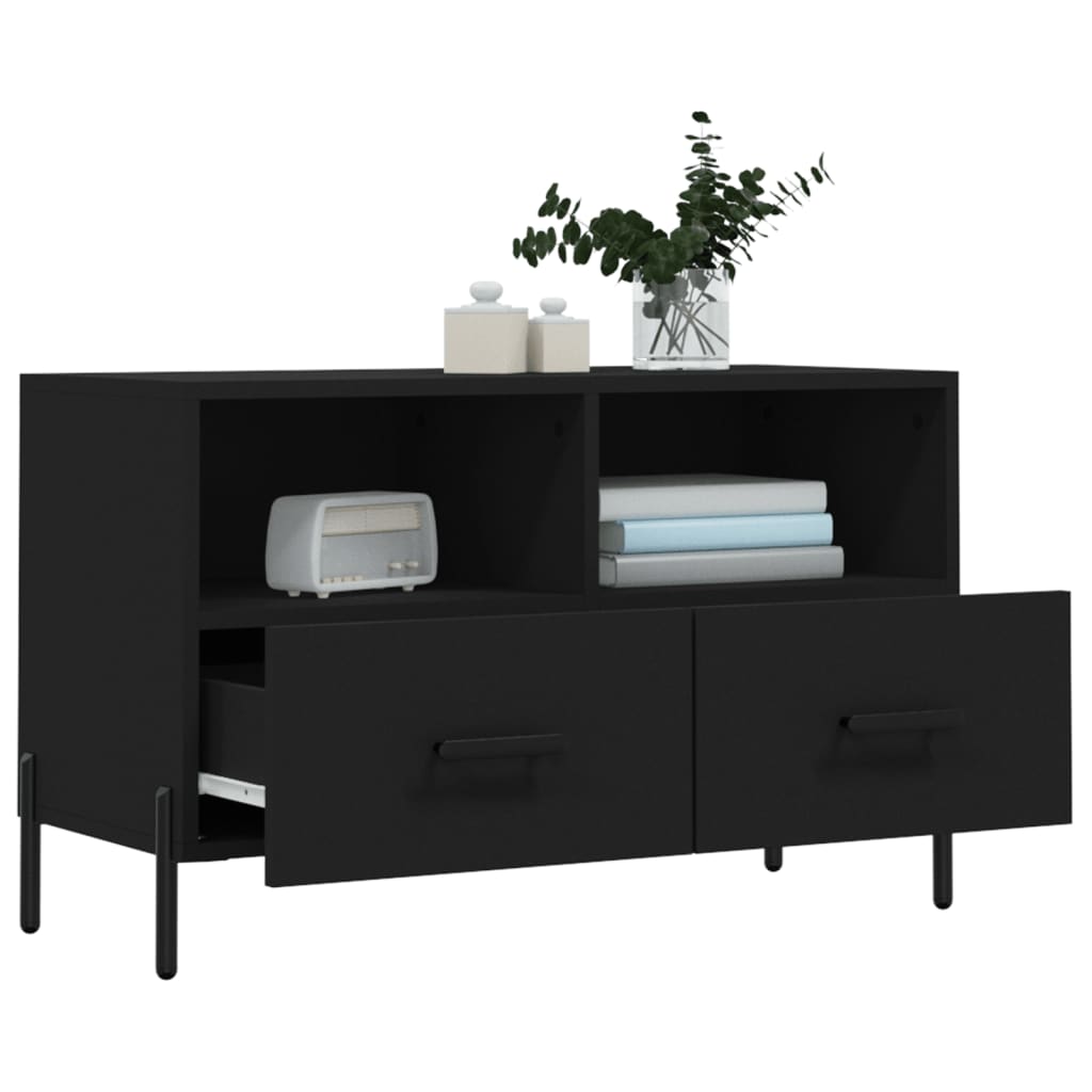 TV-Møbel Svart TV-benk 80x36x50 cm