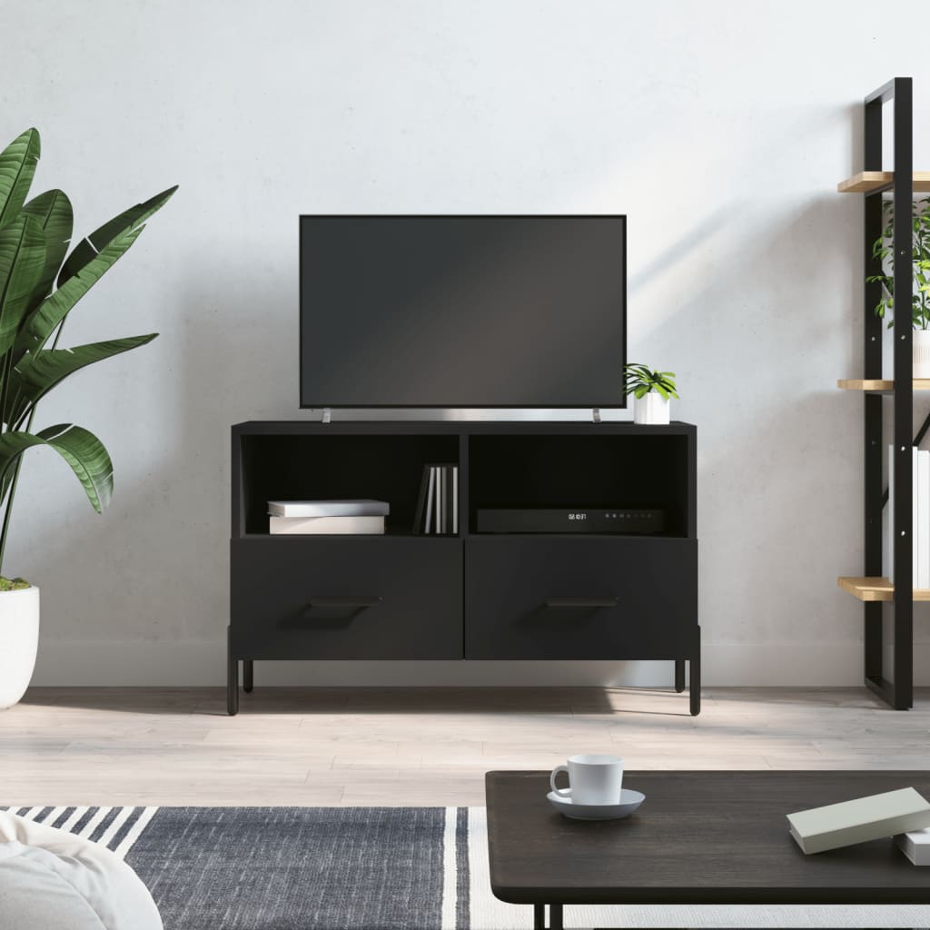TV-Møbel Svart TV-benk 80x36x50 cm