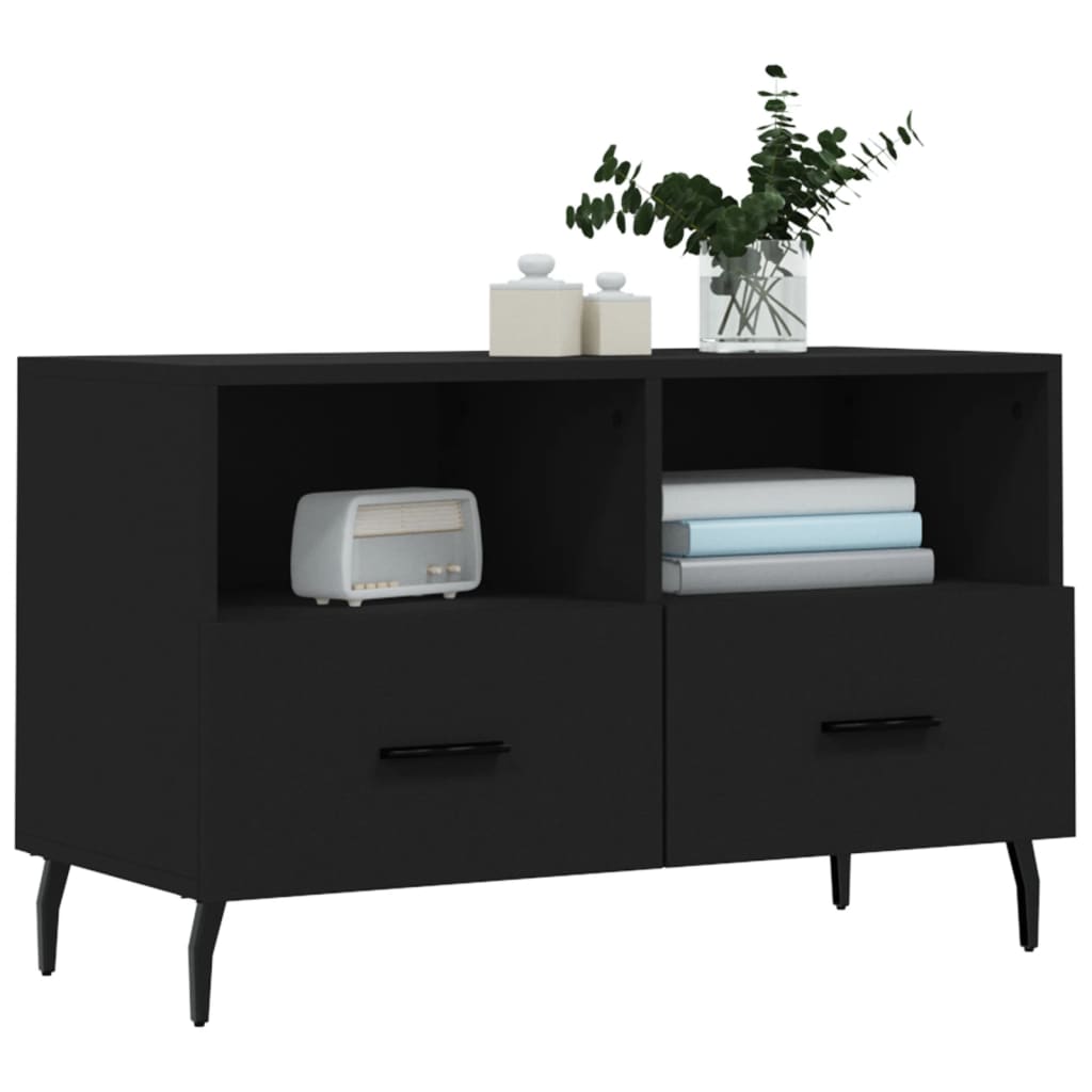 TV-Møbel Svart TV-benk 80x36x50 cm