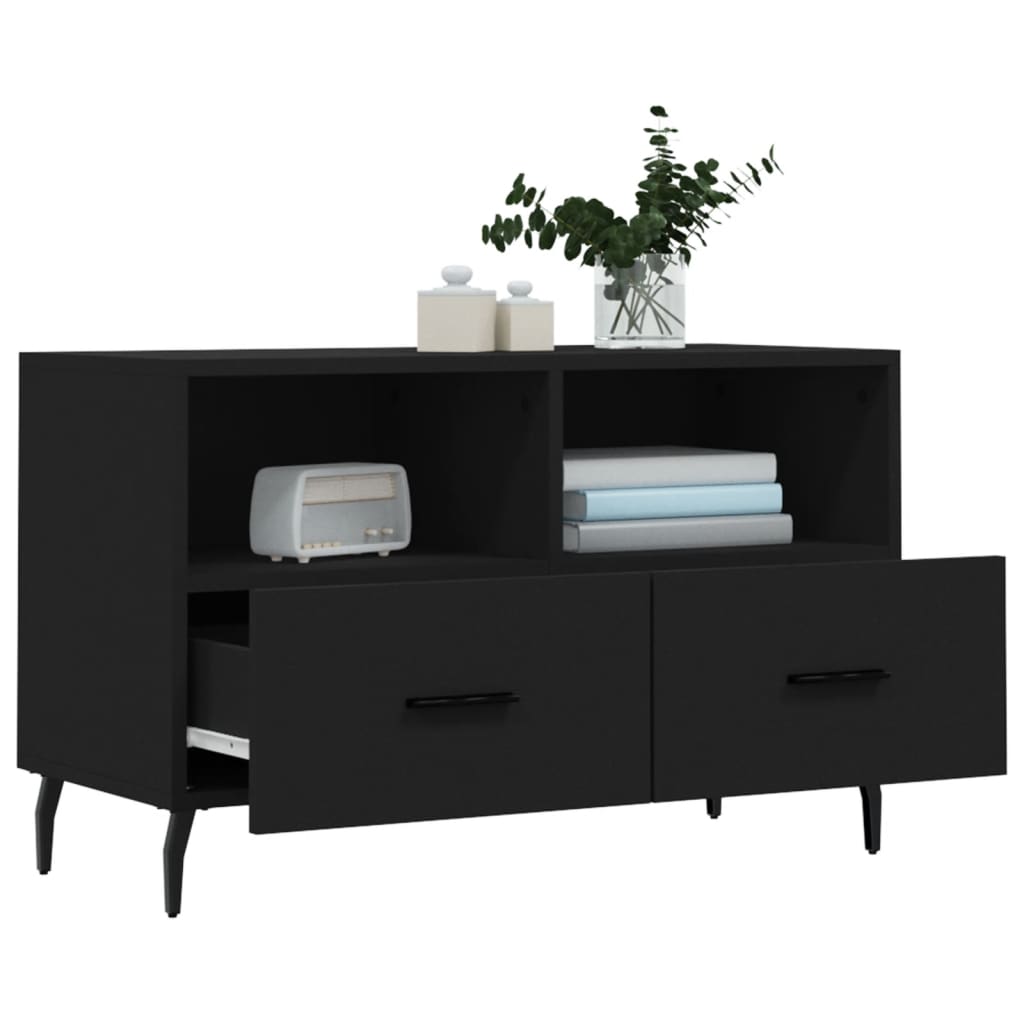 TV-Møbel Svart TV-benk 80x36x50 cm