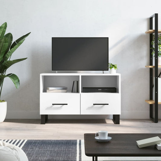 TV-Møbel Hvit Tv-benk 80x36x50 cm