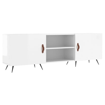 TV-Møbel Høyglans Hvit TV-benk 150x30x50 cm