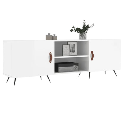 TV-Møbel Høyglans Hvit TV-benk 150x30x50 cm