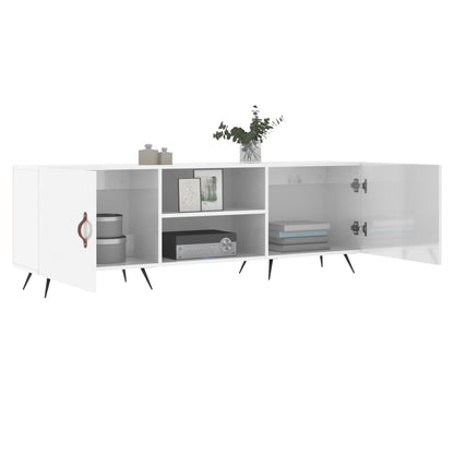 TV-Møbel Høyglans Hvit TV-benk 150x30x50 cm
