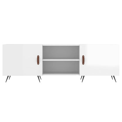 TV-Møbel Høyglans Hvit TV-benk 150x30x50 cm