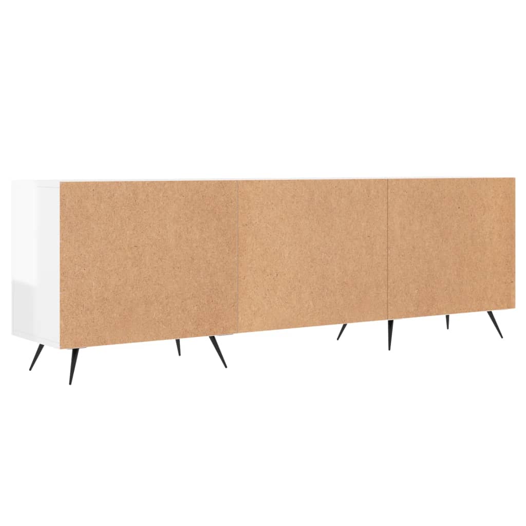 TV-Møbel Høyglans Hvit TV-benk 150x30x50 cm