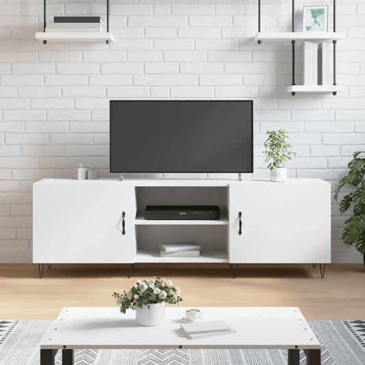 TV-Møbel Hvit TV-benk 150x30x50 cm
