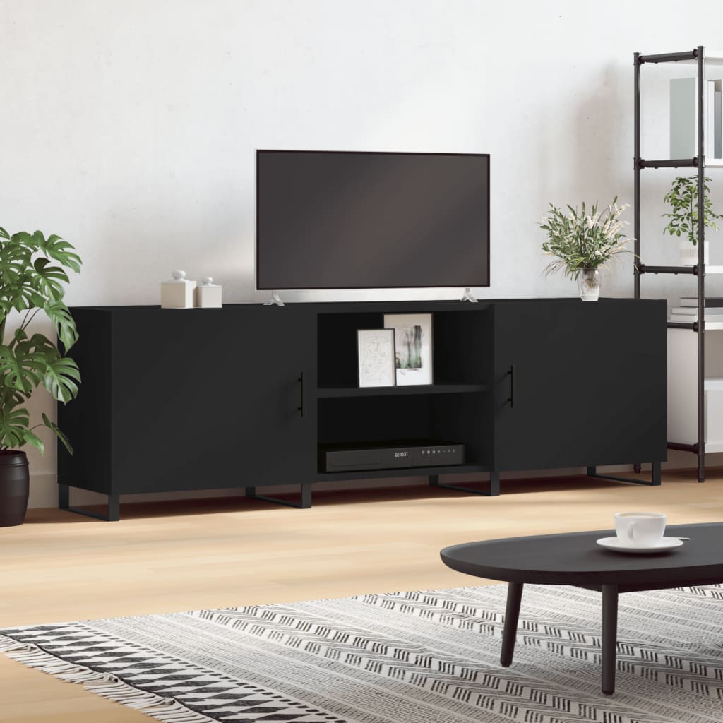 TV-Møbel Svart TV-benk 150x30x50 cm