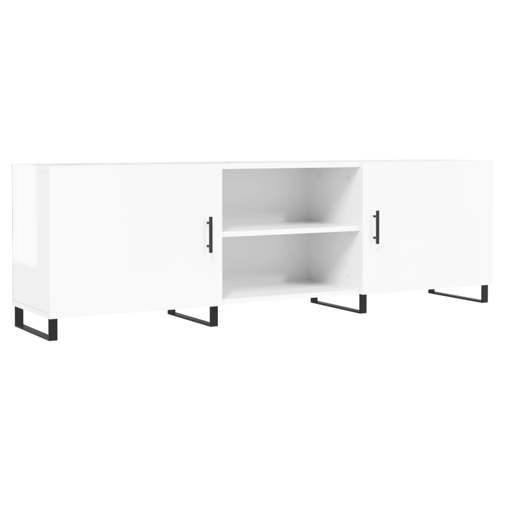 TV-Møbel Høyglans Hvit Tv-benk 150x30x50 cm