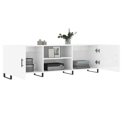 TV-Møbel Høyglans Hvit Tv-benk 150x30x50 cm