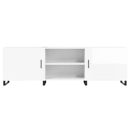 TV-Møbel Høyglans Hvit Tv-benk 150x30x50 cm