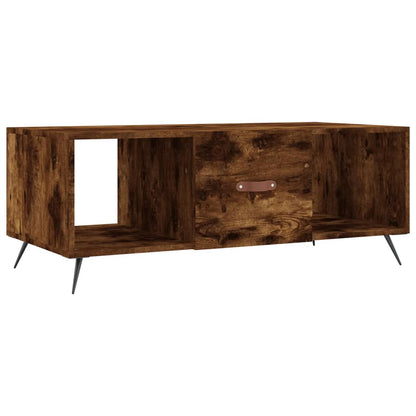 Salongbord Sofabord Røkt Eik 102x50x40 cm
