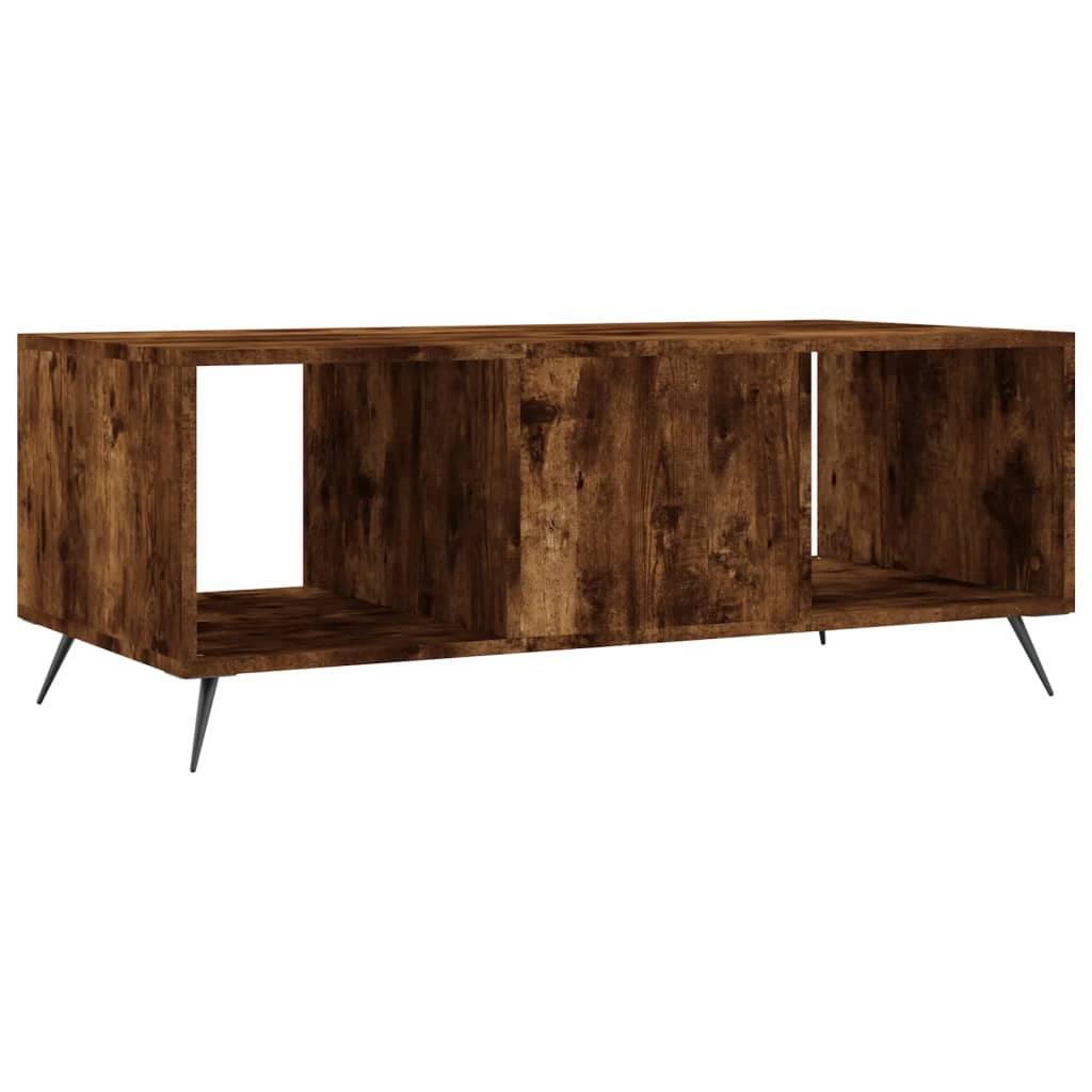 Salongbord Sofabord Røkt Eik 102x50x40 cm