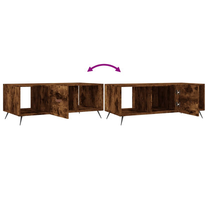 Salongbord Sofabord Røkt Eik 102x50x40 cm