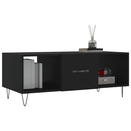 Salongbord Sofabord Svart 102x50x40 cm