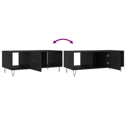 Salongbord Sofabord Svart 102x50x40 cm