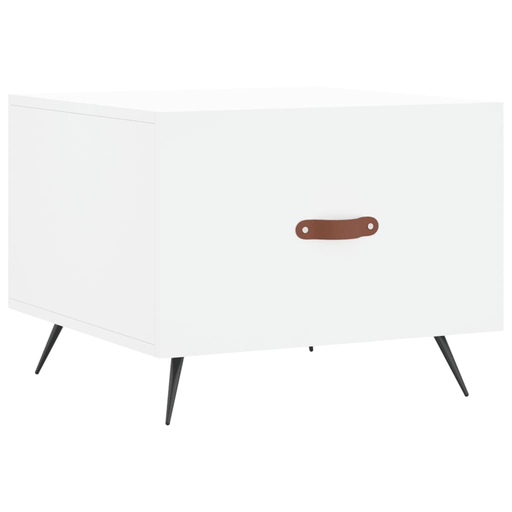 Sidebord Hvit 2 stk 50x50x40 cm