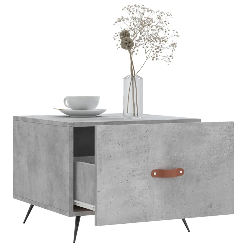 Salongbord Sofabord Betonggrå 2 stk 50x50x40 cm