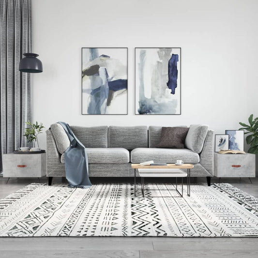 Salongbord Sofabord Betonggrå 2 stk 50x50x40 cm