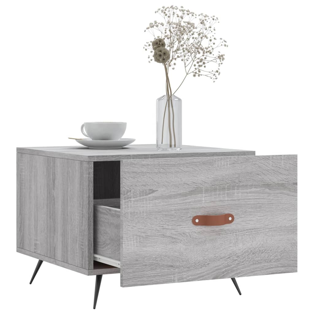 Salongbord Sofabord Sonoma Grå 2 stk 50x50x40 cm