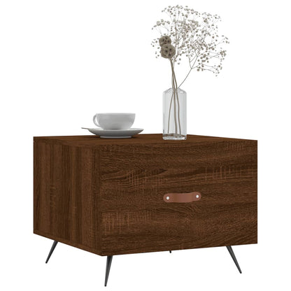 Salongbord Sofabord Brun Eik 2 stk 50x50x40 cm
