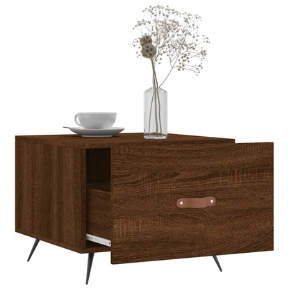 Salongbord Sofabord Brun Eik 2 stk 50x50x40 cm