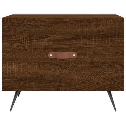 Salongbord Sofabord Brun Eik 2 stk 50x50x40 cm