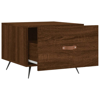 Salongbord Sofabord Brun Eik 2 stk 50x50x40 cm