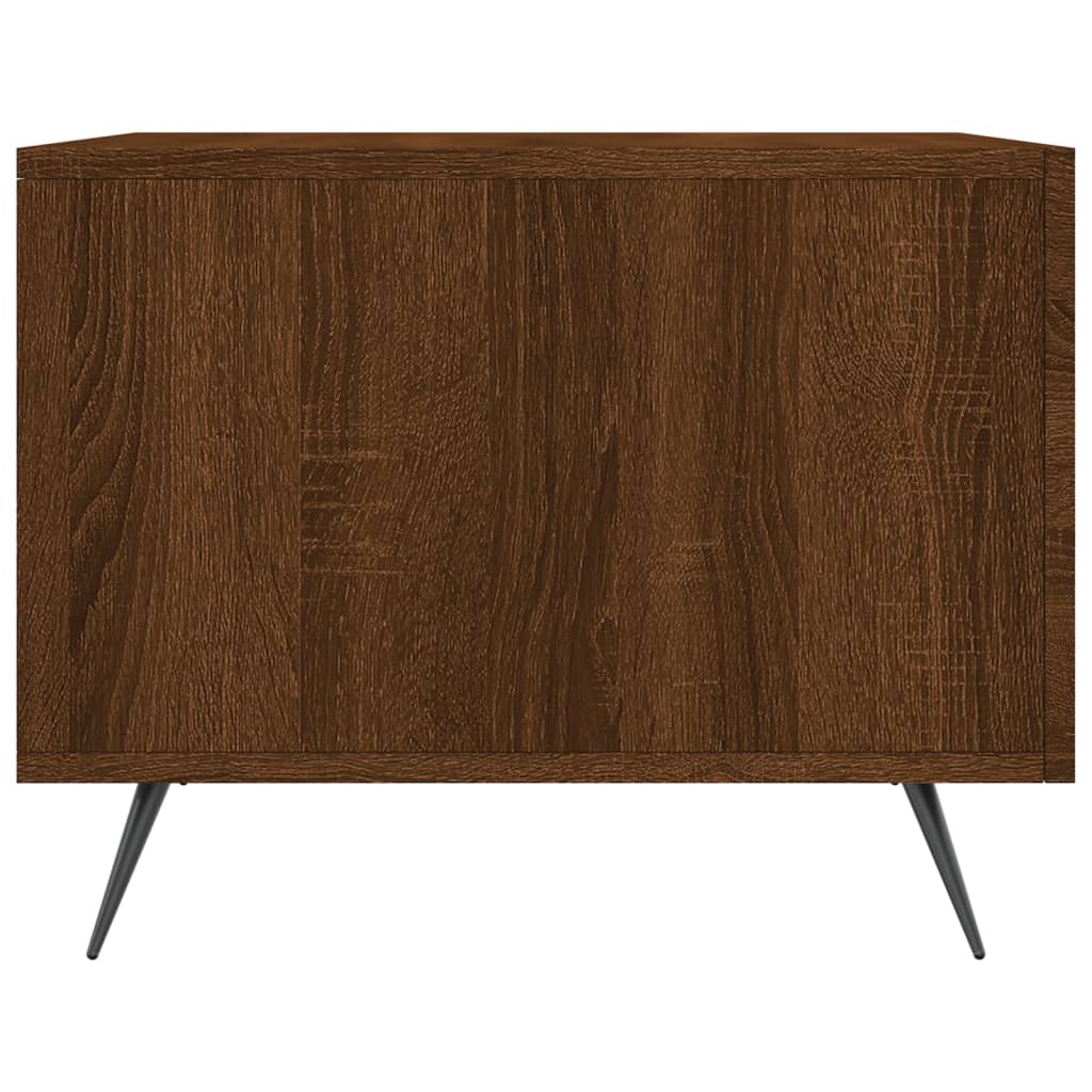 Salongbord Sofabord Brun Eik 2 stk 50x50x40 cm