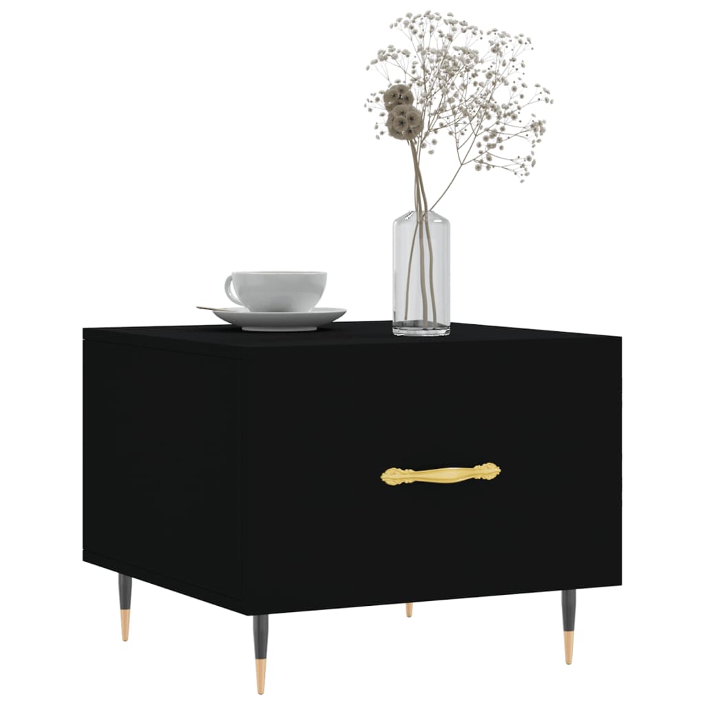 Salongbord Sofabord Svart 2 stk 50x50x40 cm