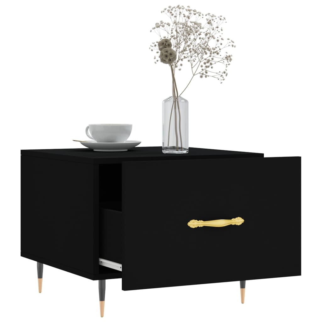 Salongbord Sofabord Svart 2 stk 50x50x40 cm