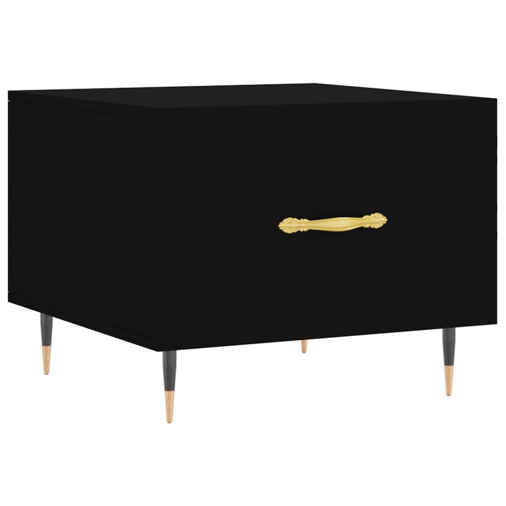 Salongbord Sofabord Svart 2 stk 50x50x40 cm