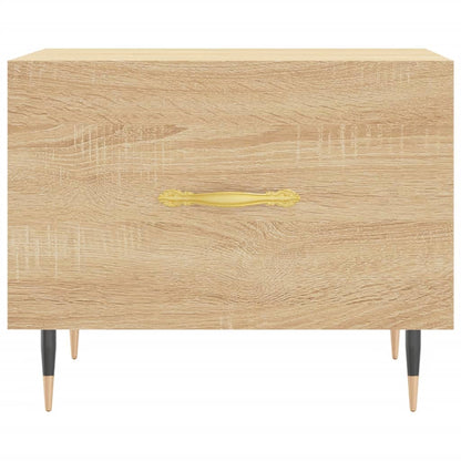 Salongbord Sofabord Sonoma Eik 2 stk 50x50x40 cm