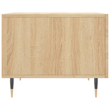 Salongbord Sofabord Sonoma Eik 2 stk 50x50x40 cm