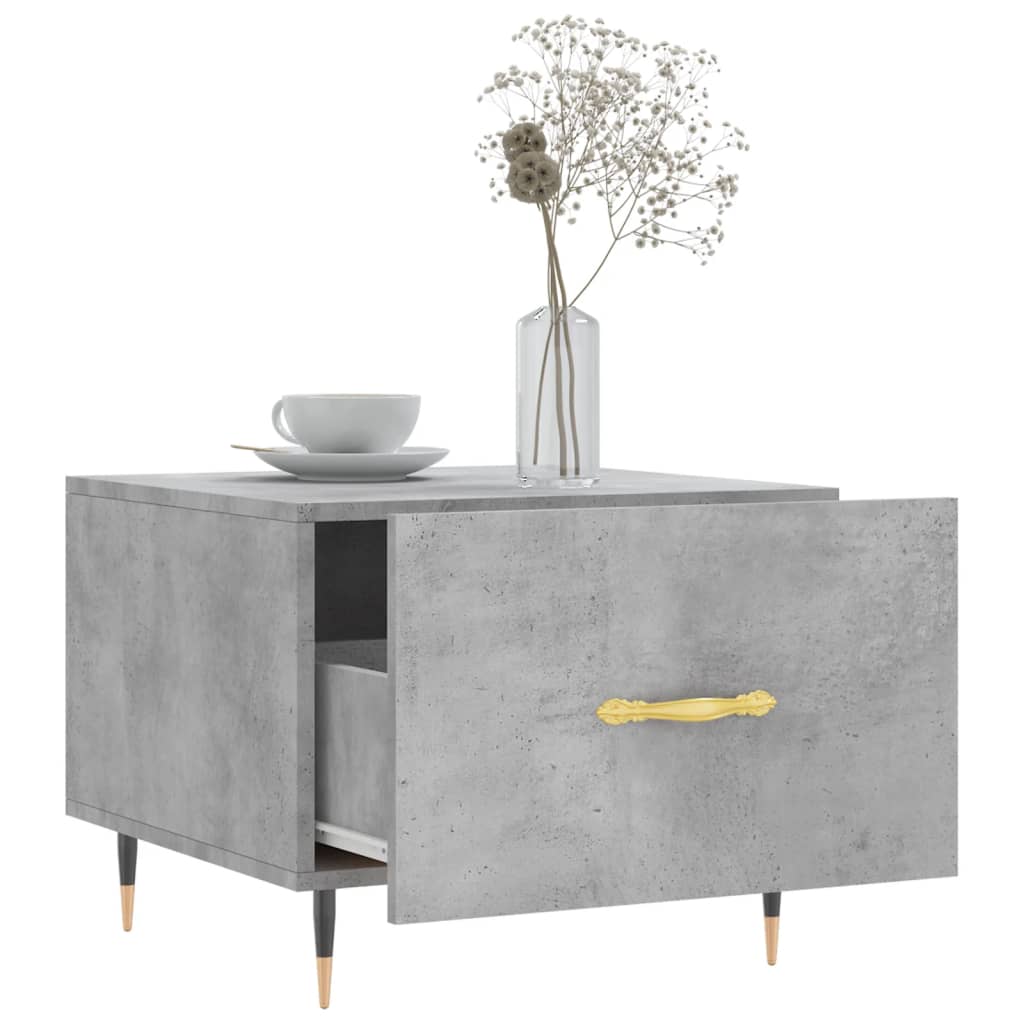 Salongbord Sofabord Betonggrå 2 stk 50x50x40 cm